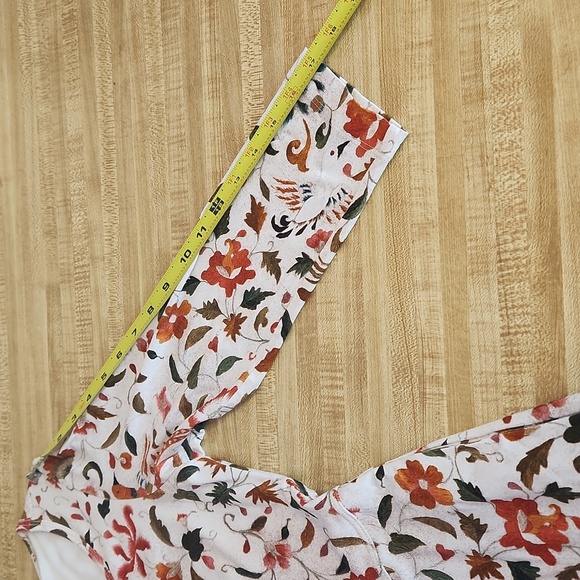 PERUVIAN COLLECTION Floral Bird Midi Dress, size S - Picture 13 of 14